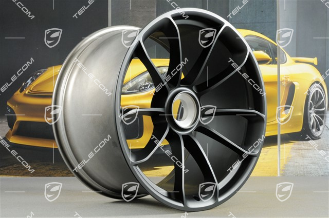 21" felga GT3RS, z napisem GT3RS, 12,5J x 21 ET48, czarny mat