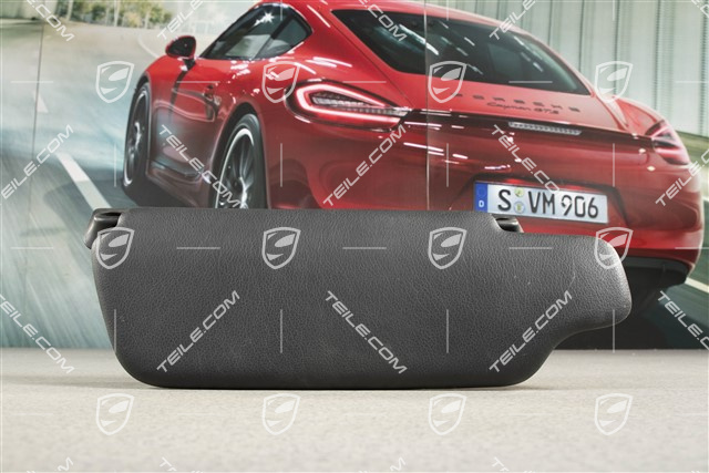 Sonnenblende, Targa, Kunstleder, schwarz, L