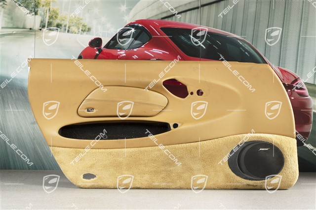 Tapicerka drzwi z blendą airbaga, sound system, skóropodobna, Savanna beige, L