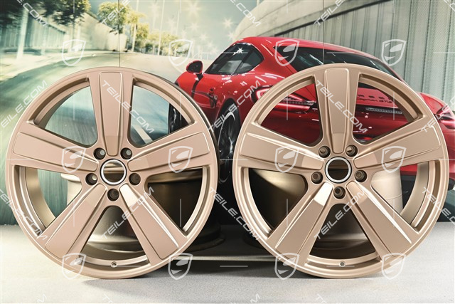 22" Komplet felg Cayenne Exclusive Design Sport, 10J x 22 ET48 +11,5J x 22 ET61, neodyme