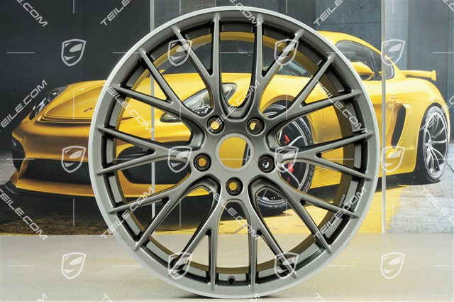 20" Felgensatz RS SPYDER Design, 8,5J x 20 ET49 + 11,5J x 20 ET56, Platinum-Seidenmatt