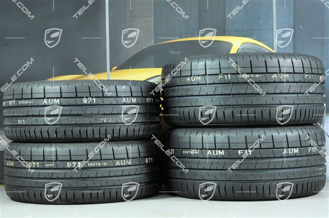 20" Carrera Classic Sommerräder Satz, Felgen 8J x 20 ET57 + 10J x 20 ET45 + Pirelli Sommerreifen 235/35 ZR20 + 265/35 ZR20, mit RDK-Sensoren