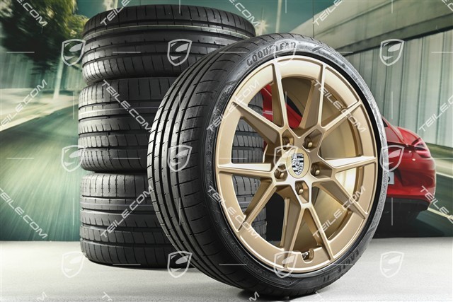 20+21" Koła letnie Carrera S, felgi 8,5J x 20 ET50 + 11,5J x 21 ET79 + NOWE opony letnie Goodyear 245/35 R20 + 315/30 R21