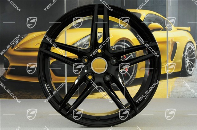19" "Carrera VI" wheel set, 8.5J x 19 ET50 + 11.5J x 19 ET56, black high gloss