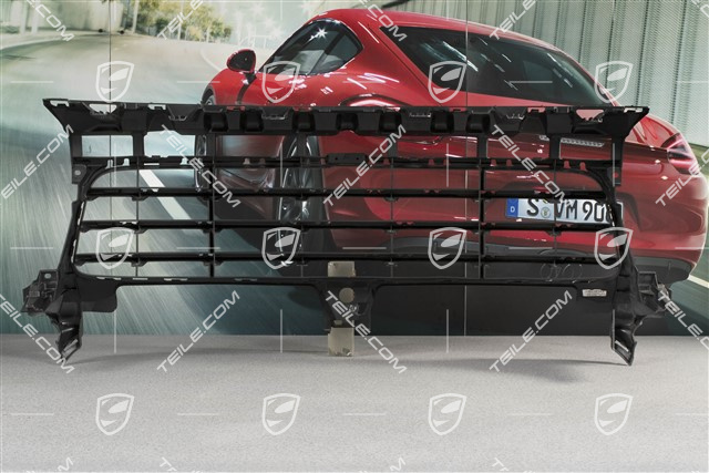 Front bumper, ventilation grille, Black matte,