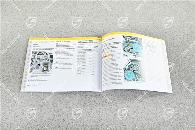 Porsche 718 Boxster/Cayman 982 – dodatek do instrukcji obsługi, język angielski