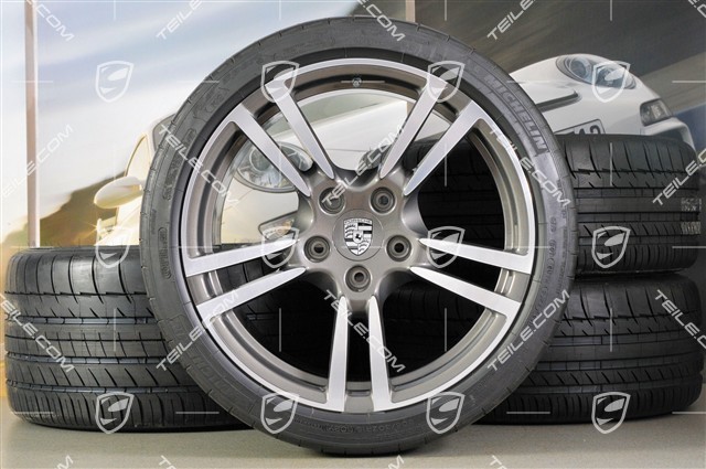 19" Sommerräder Satz Turbo II, Felgen 8,5J x 19 ET56 + 11J x 19 ET51 + NEUE Michelin Sommerreifen 235/35R19 + 305/30R19, RDK System