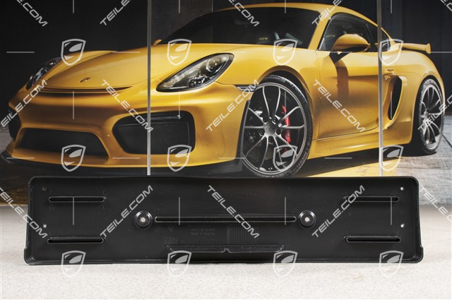 Front bumper number / Licence plate support, Black matte, GT3
