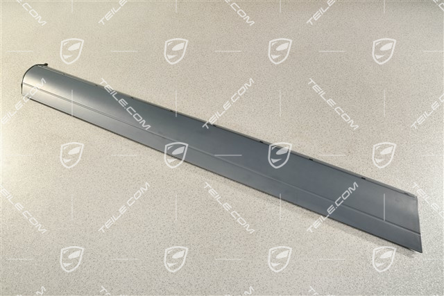 Front door trim strip, Aluminium package, Black, L