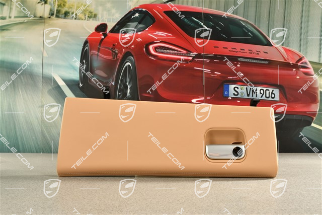 Handschuhkasten Blende, Leder, Luxorbeige