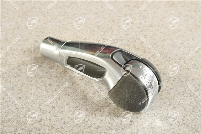 Wählhebel / Schaltknopf, GT3, Alcantara, PDK, Schwarz