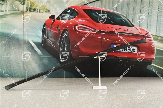 Targa, Verdeckkasten Verkleidung, mittelteil, Schwarz