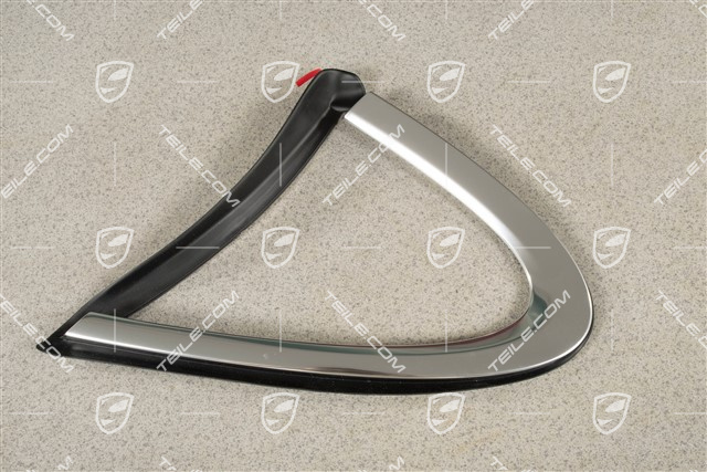 Moulding, Side window, Rear, Aluminium, R