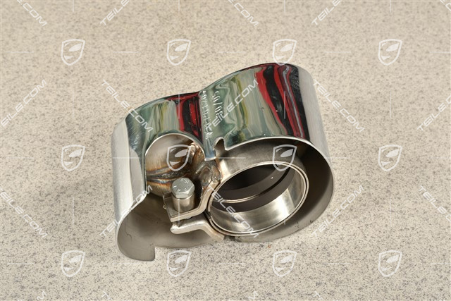 Sports dual tailpipe, 4-Pipe-Look, Turbo / GT2, L