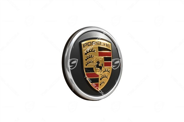 Radzierdeckel Satz, Wappen farbig, schwarz seidenmatt
