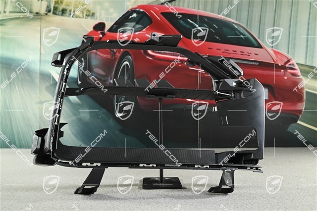 GT, Front bumper, side ventilation grille, Black matte, L
