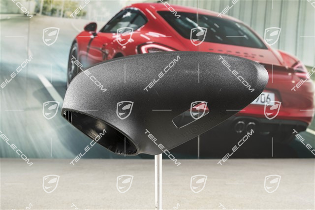 Spiegel, Blende unten, Schwarz / elektr. anklappbar, mit Memory, mit aut. Abblendung, L