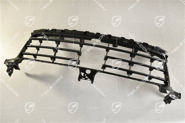 Front bumper Grille centre / middle with ACC, Black matte