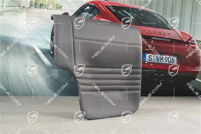Back seat lower / cushion, Coupe/Targa, leatherette, Space grey, L