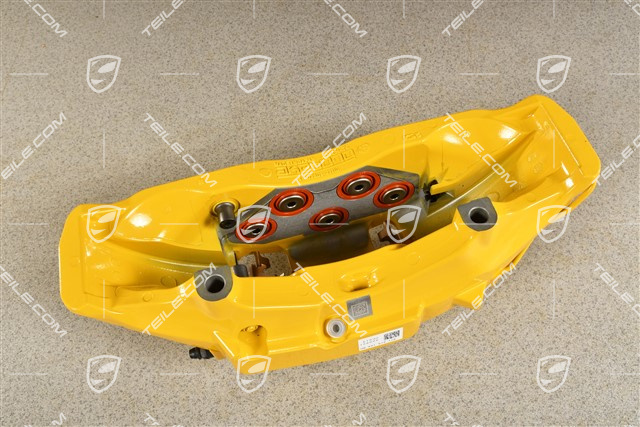 Fixed caliper, front axle, yellow, PCCB, R