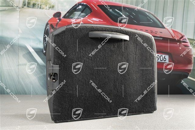 Back seat backrest, Coupe/Targa, Leatherette, Black, L