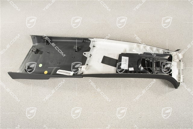 Einstiegleiste B-säule, Stoff, Schwarz, R