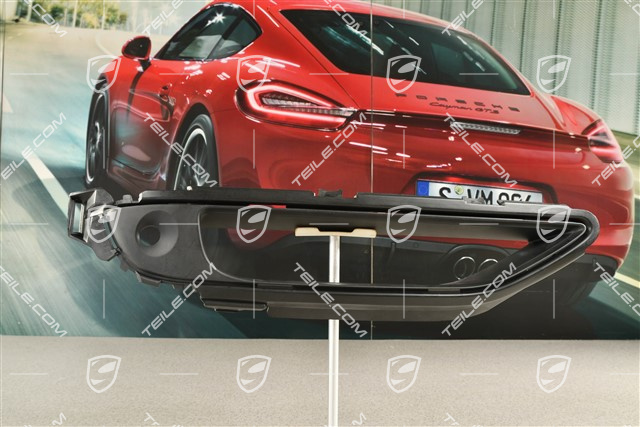 Turbo, Front bumper, side ventilation grille, lower, Black matte, R
