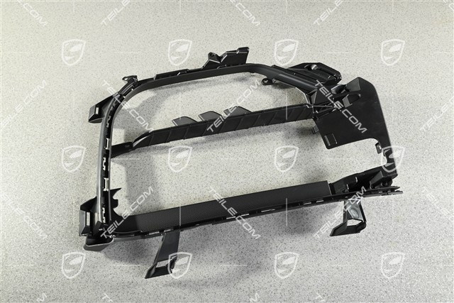 GT, Front bumper, side ventilation grille, Black matte, L