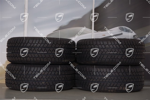 18" Komplet kół zimowych Cayenne, felgi 8J x 18 ET53 + opony Michelin 255/55 R18 109V XL M+S,  bez czujników ciśnienia RDK