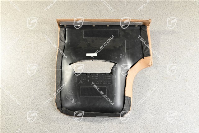Back seat lower / cushion, Coupe/Targa, Leatherette, Sand beige, L