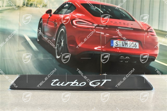 Schwellerleiste / Einstiegleiste - Blende mit Schriftzug Turbo GT Beleuchtet, Vorne, Carbon