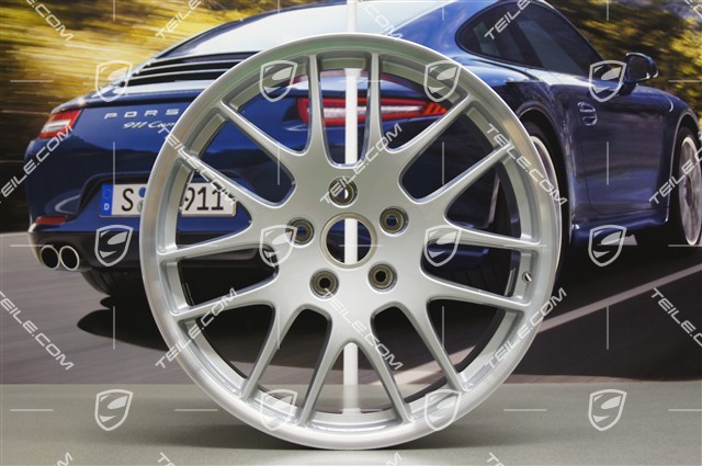 20-inch RS Spyder wheel rim set, 9,5J x 20 ET65 + 10,5J x 20 ET65, silver, for winter tires