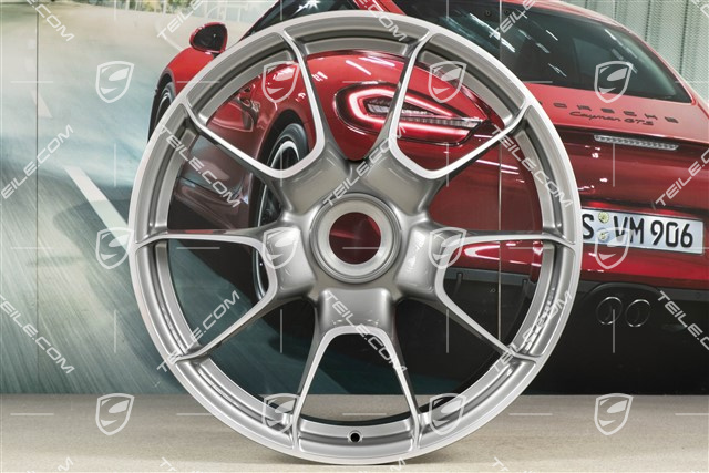 20"+21" Turbo S Exclusive Design Felgensatz, 9,5J x 20 ET44 + 12J x 21 ET70, Platinsilber