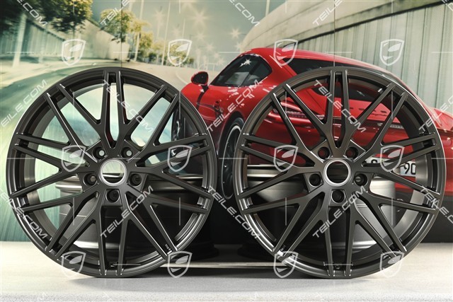 21" Felgensatz Cayenne RS Spyder Design, 11J x 21 ET58 + 9,5J x 21 ET46, Turbonit