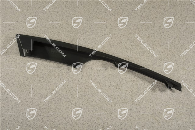 Front bumper disc / trim, Satin black, upper, L