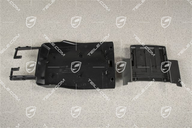 Blenda podłokietnika / tunelu środkowego, czarna