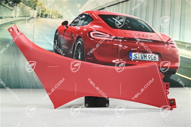 Tapicerka słupka-B, część dolna, czerwona / Carrera Red, R