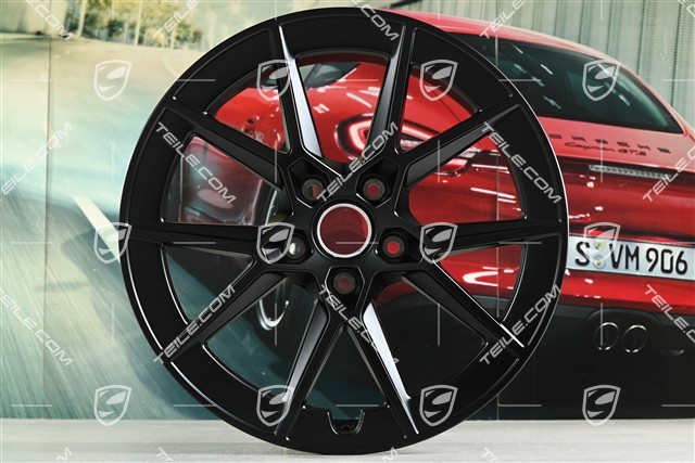 20" Felga Carrera S, 8,5J x 20 ET50, czarny satynowy półmat