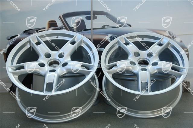 18" Komplet felg Boxster S, 8J x 18 x ET 57 + 9J x 18 x ET 43