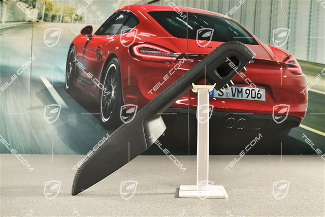 Armlehne, Türverkleidung, Hinten, Leder Schwarz, R