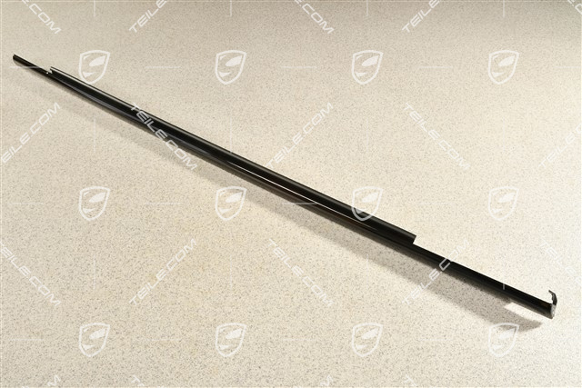 Moulding trim, incl. gasket, rear door, Glossy Black, L