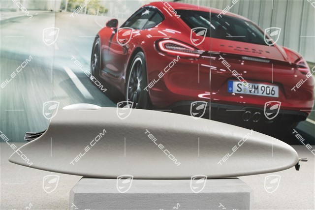 Deckel, Ablagefach, Leder, Graffitigrau, L