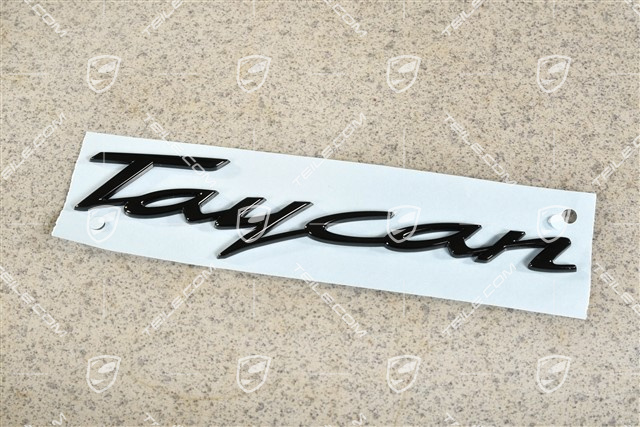 Emblemat TAYCAN czarny wysoki połysk