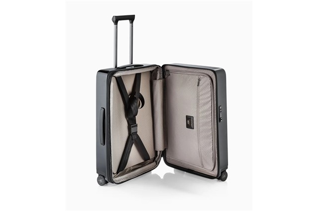 Porsche Design Walizka na 4 kółkach Roadster Hardcase 4W, czarna, rozmiar M, 48 x 69 x 28/32 cm