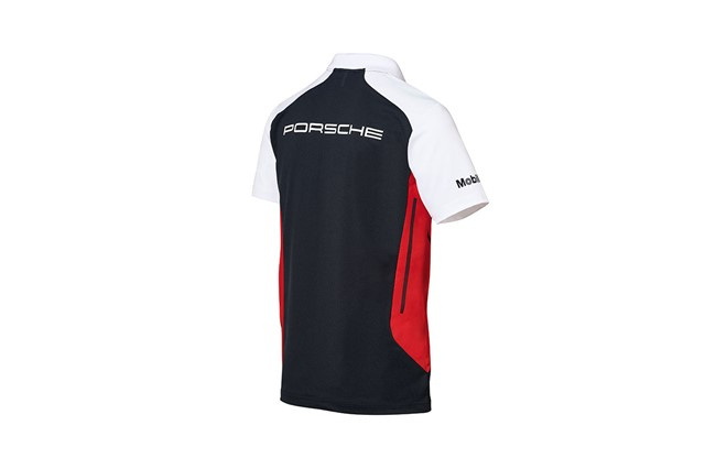 Porsche Motorsport Polo Shirt, black/red/white, XL 54
