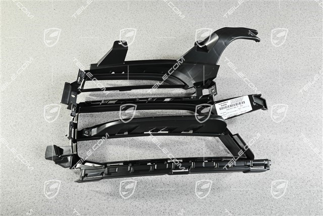 Front bumper, side ventilation grille, Black, L