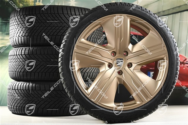 22" Macan Exclusive Design Winterräder Satz, Felgen 9J x 22 ET29 + 11J x 22 ET47 + Pirelli Winterreifen 255/40 R22 + 295/35 R22, neodyme