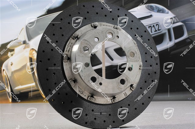 PCCB Ceramic brake retrofit kit, Turbo, incl. 380mm front brake discs + 350mm rear brake discs