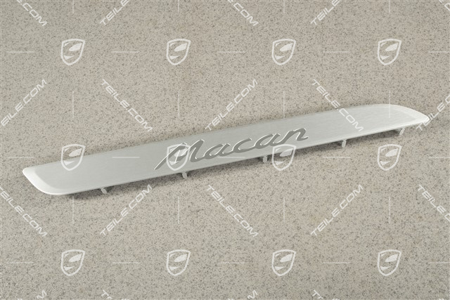 Einstiegleiste, Aluminium, Schriftzug "Macan" Vorn, R
