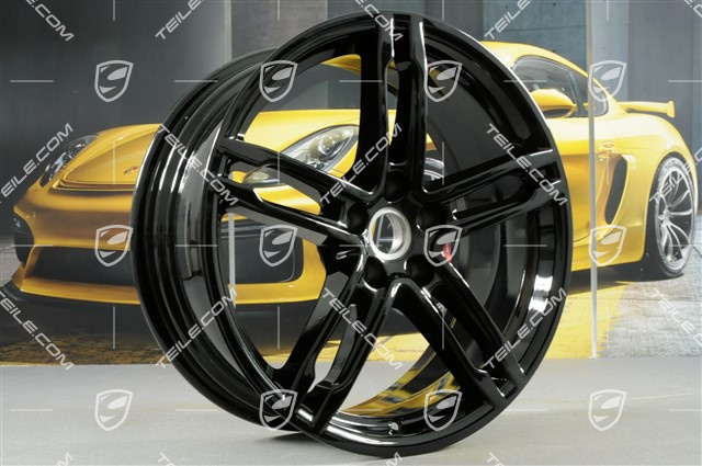 19" Felga, Turbo, 8J x 19 ET21, czarny wysoki połysk